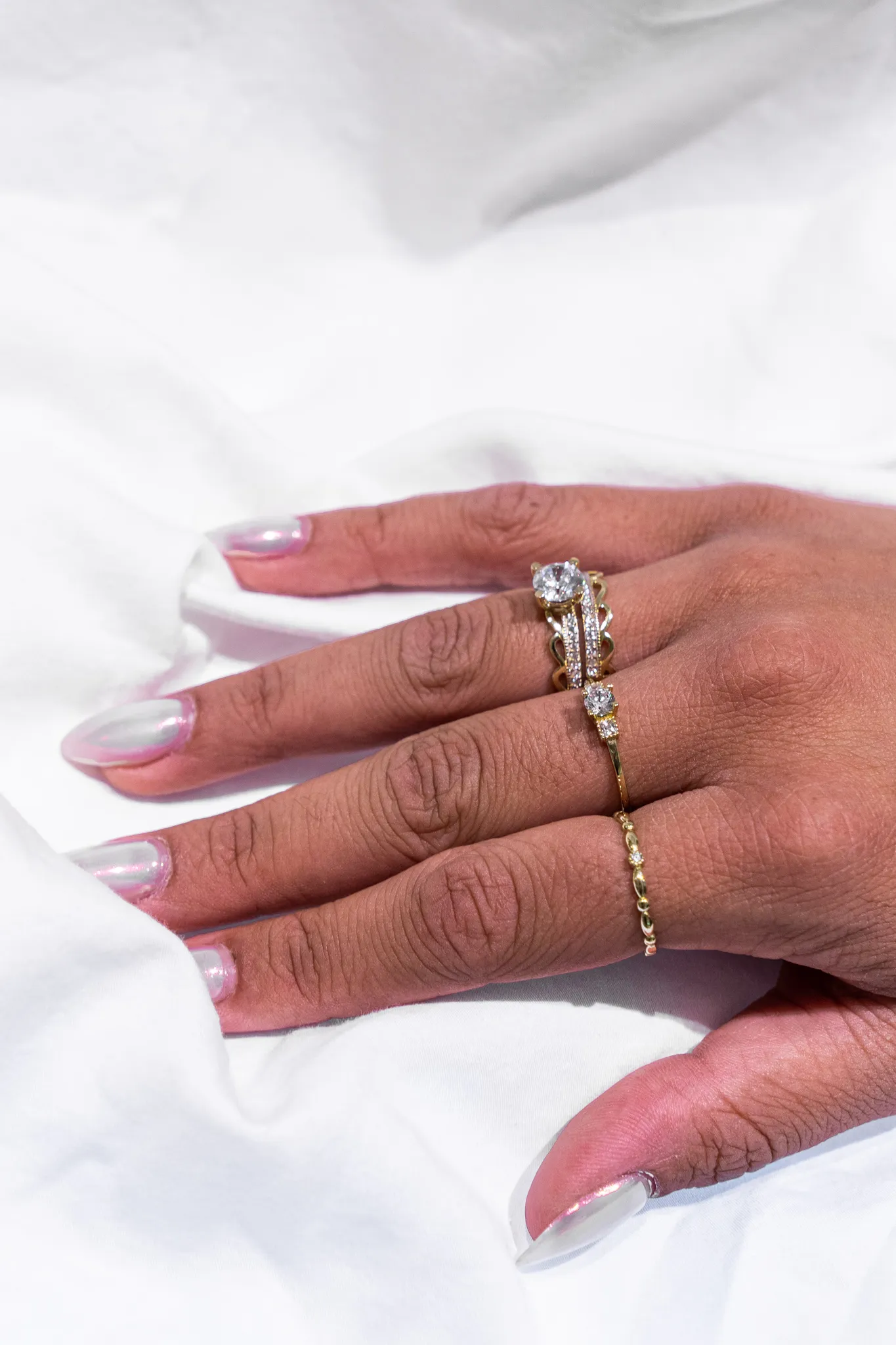 Bague de fiançailles diamant