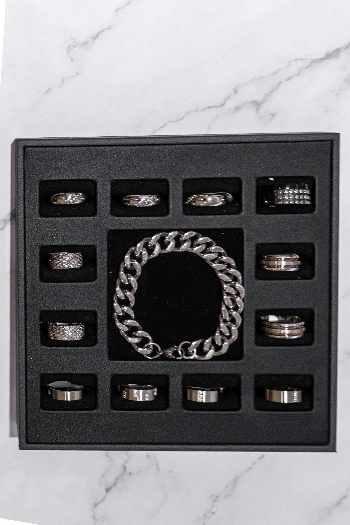 Coffret bagues homme