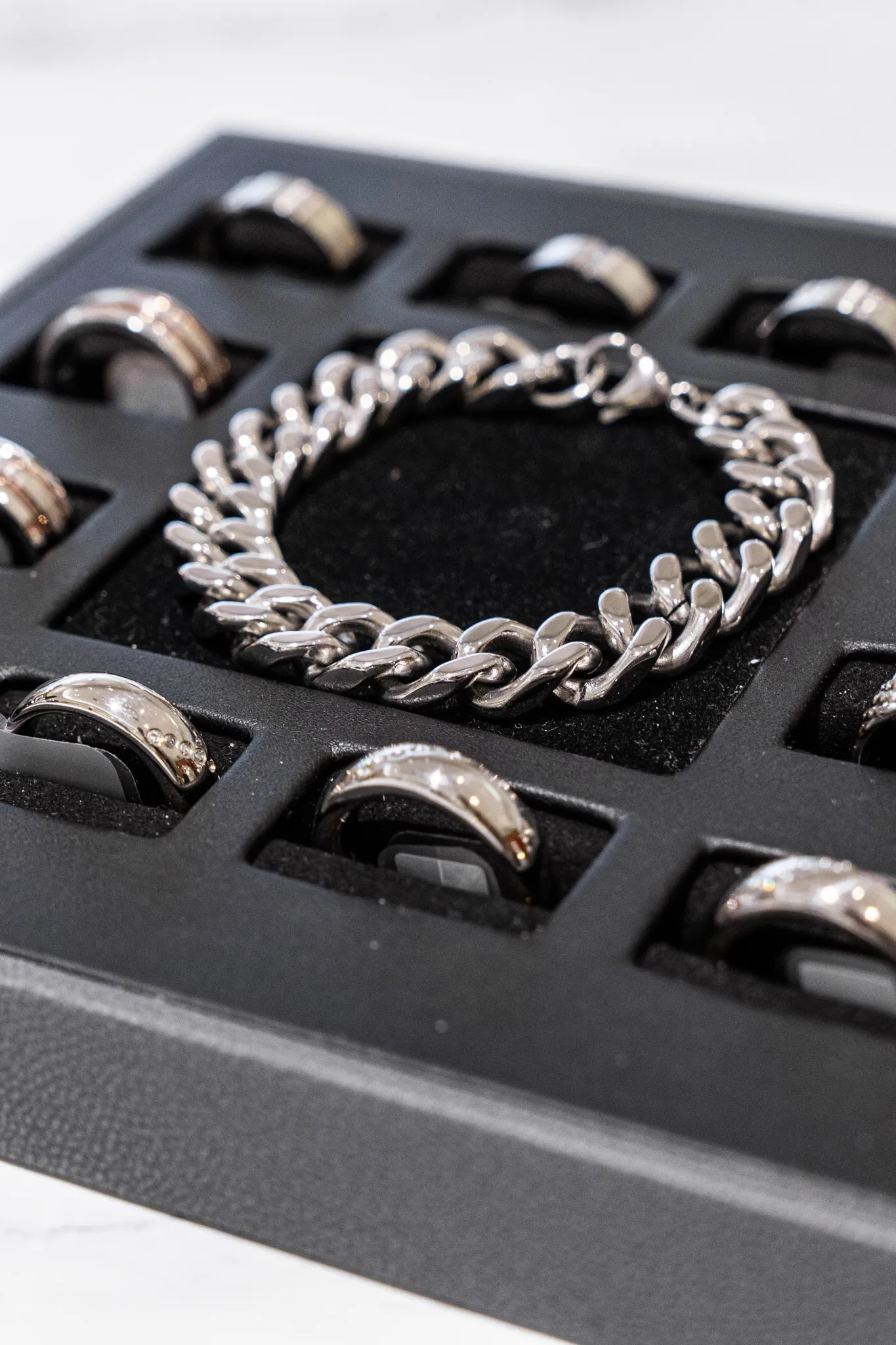Bracelet gourmette acier