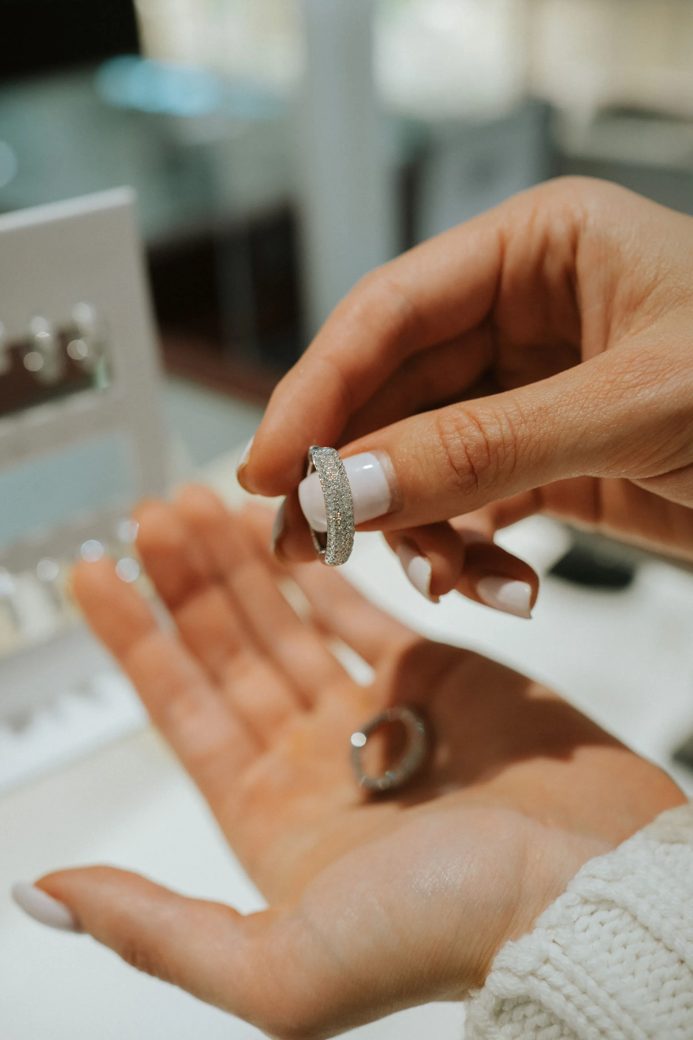 Jonc éternité diamants